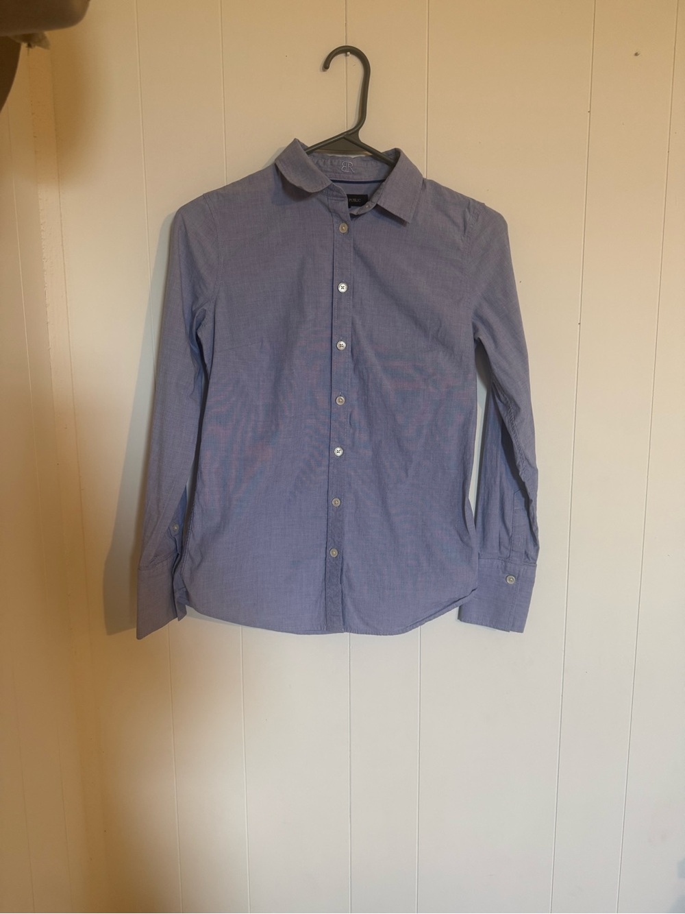 Banana Republic Women's Blue Button-Down Shirt